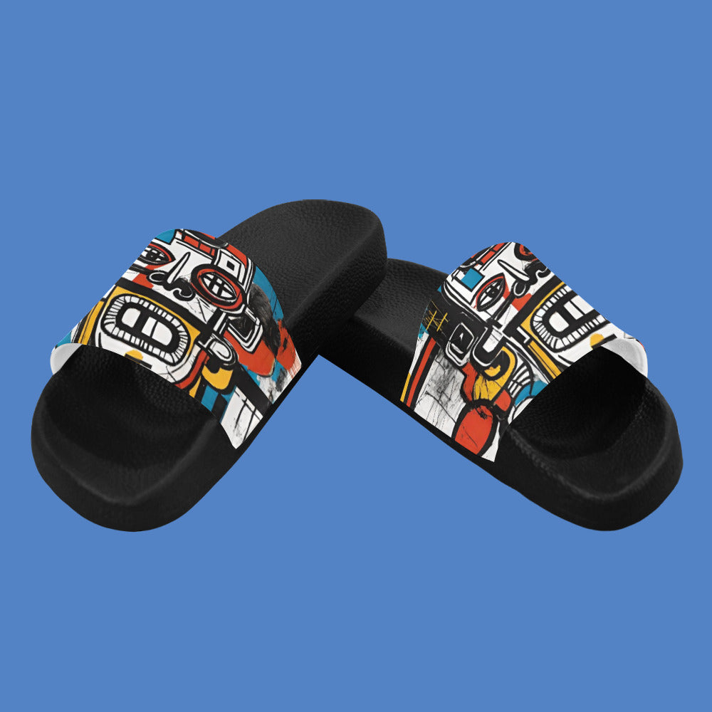 Geschenk Damen Slide Sandalen Agege