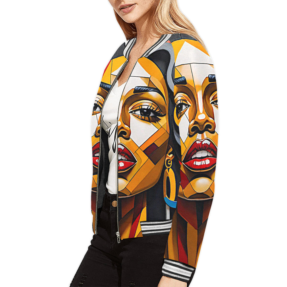 Gift Women's Horizontal Stripes Jacket Mumi