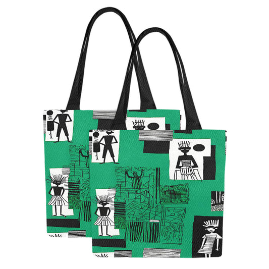 Canvas Tote Bag Eyawa (Set of 2)