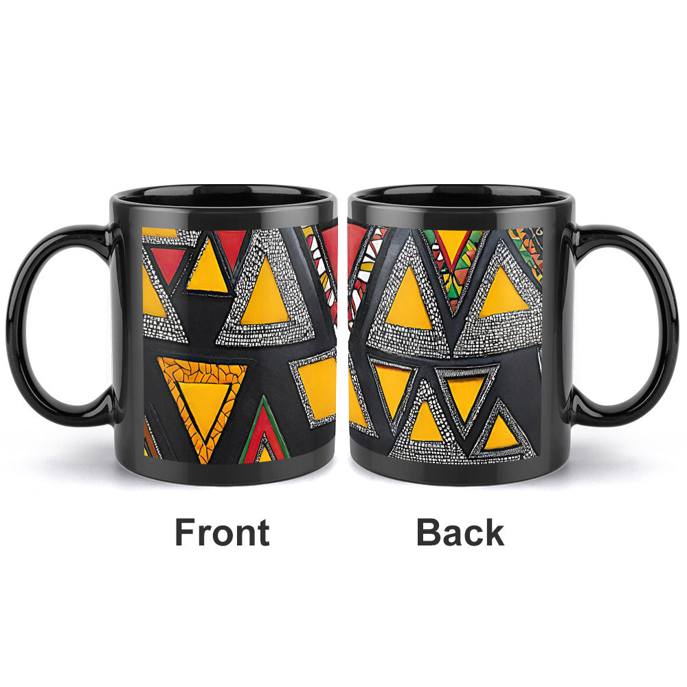 Gift Men and Women's Black Mug Iseju