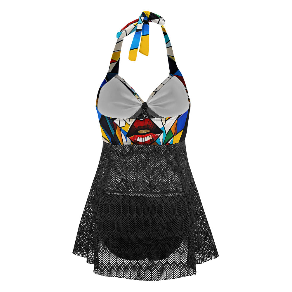 Gift women's Freely Adjustable Length Unwired Cup Bikini Swimsuit Didan