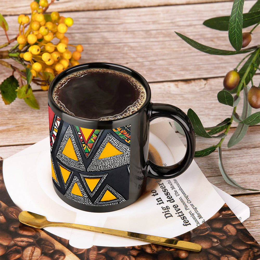 Gift Men and Women's Black Mug Iseju