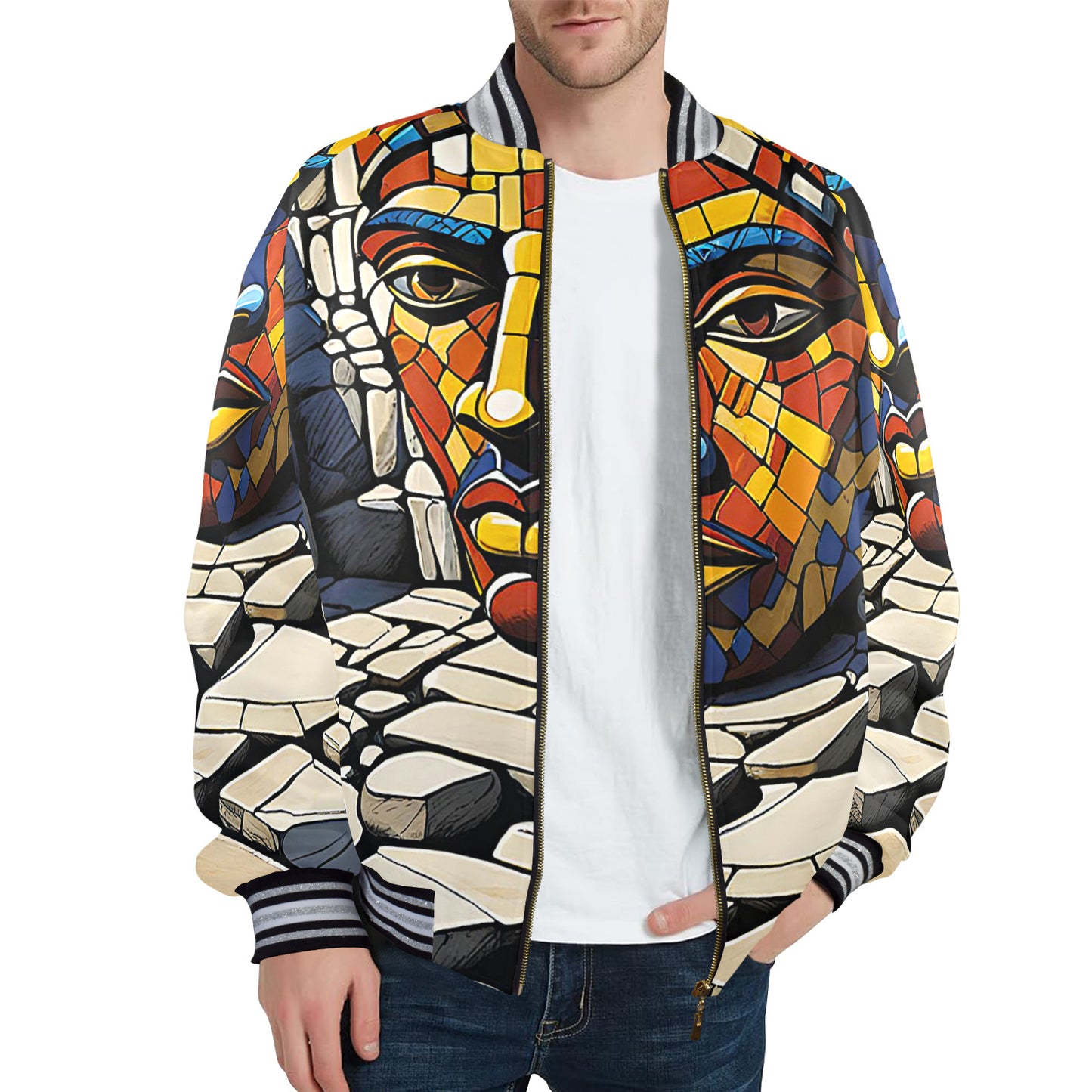 Gift Men's Bomber Jacket Oju Okuta aura