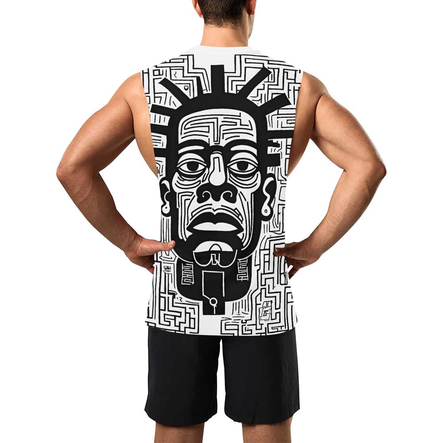 Gift Men's Open Sides Workout Tank Top Legbe