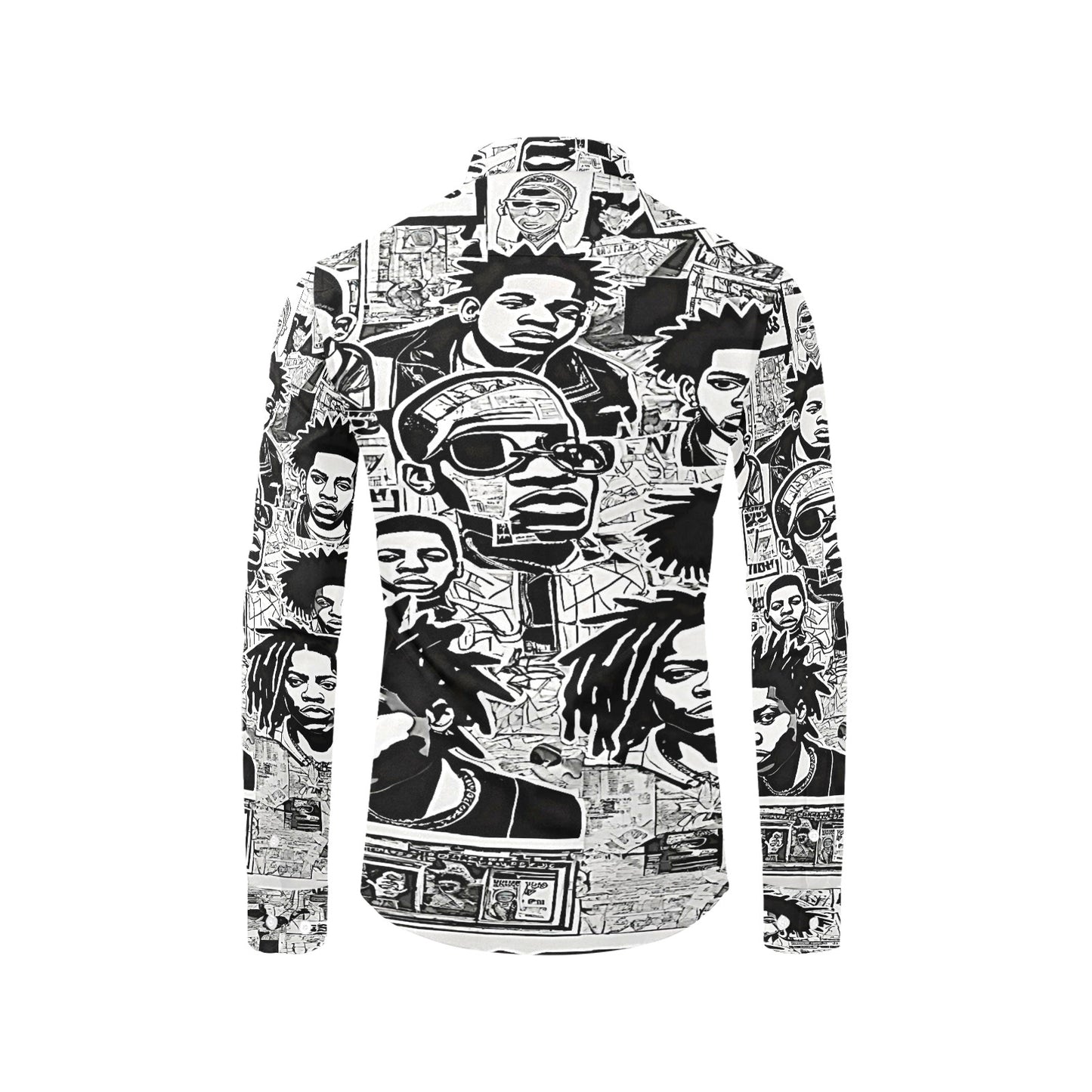 Men's All Over Print Long Sleeve Shirt Ero