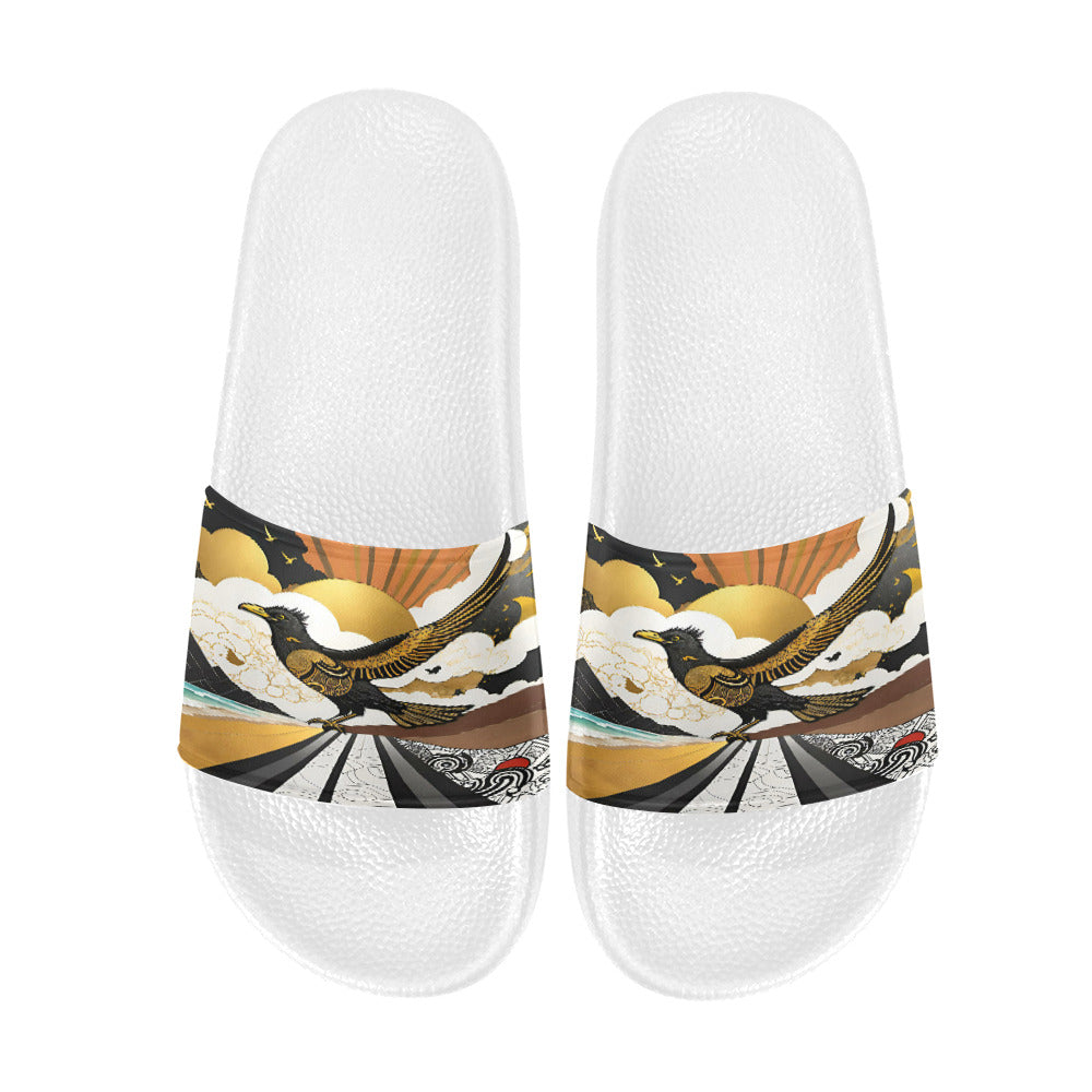 Gift Men's Slide Sandals Golden Bird