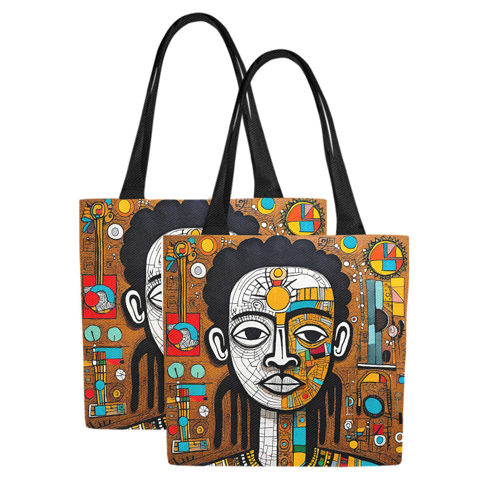 Gift Women's Canvas Tote Bag Arewa Bini (Set of 2)