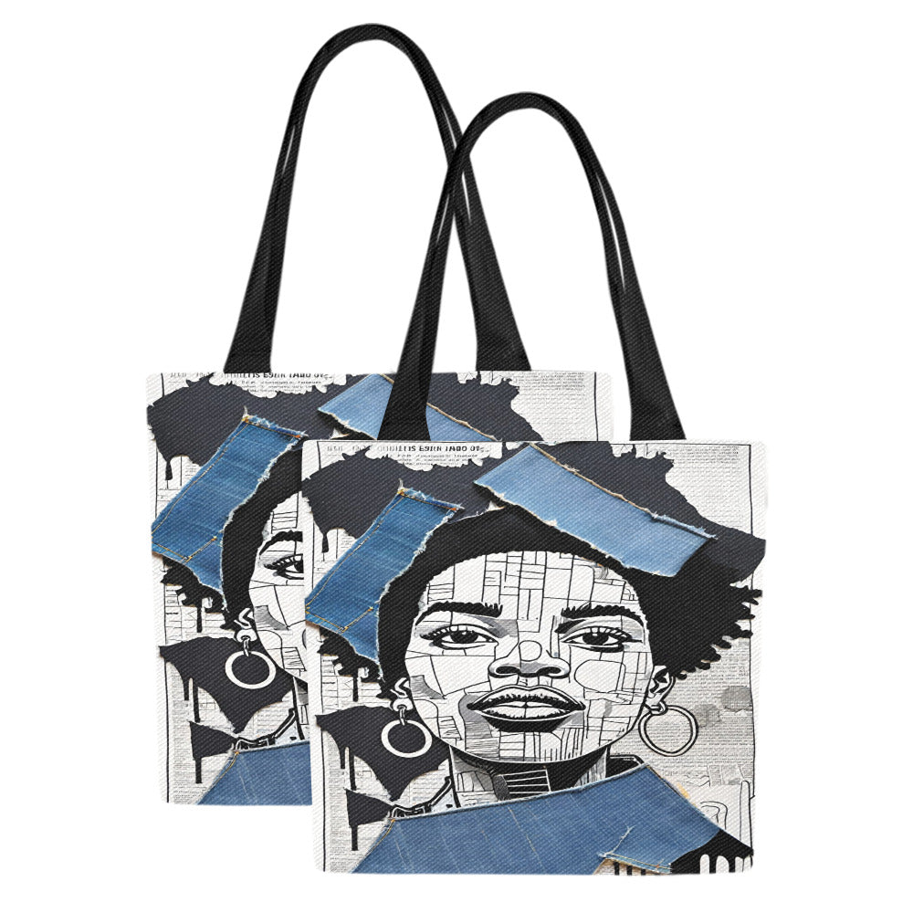 Canvas Tote Bag Iroyin (Set of 2)