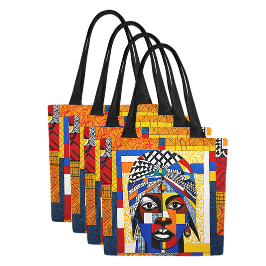 Gift Women's Canvas Tote Bag Odun (Set of 4)