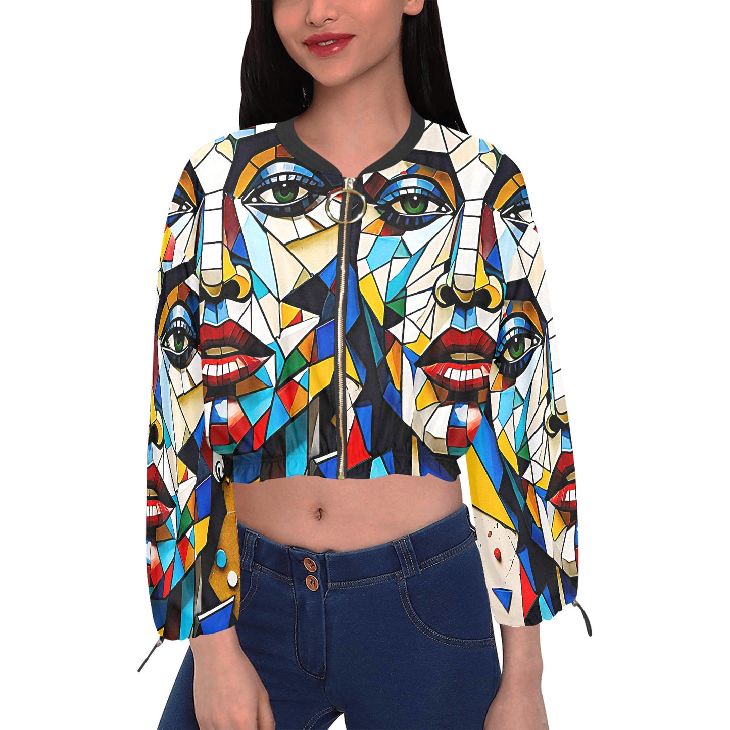 Gift Women's Chiffon Cropped Jacket Didan