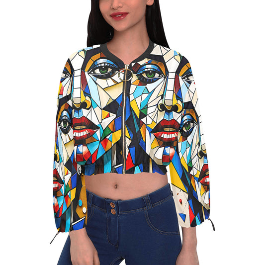 Gift Women's Chiffon Cropped Jacket Didan