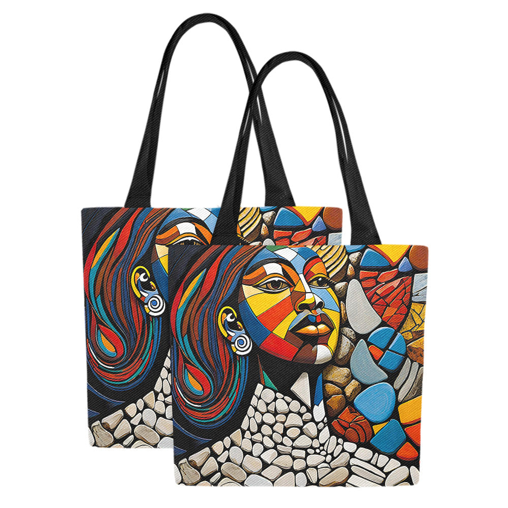 Gift Women's Canvas Tote Bag Okutalola (Set of 2)