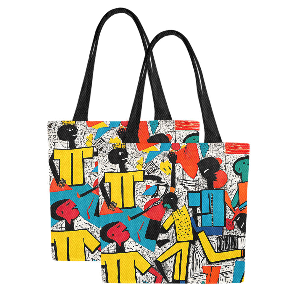 Canvas Tote Bag Aaro (Set of 2)