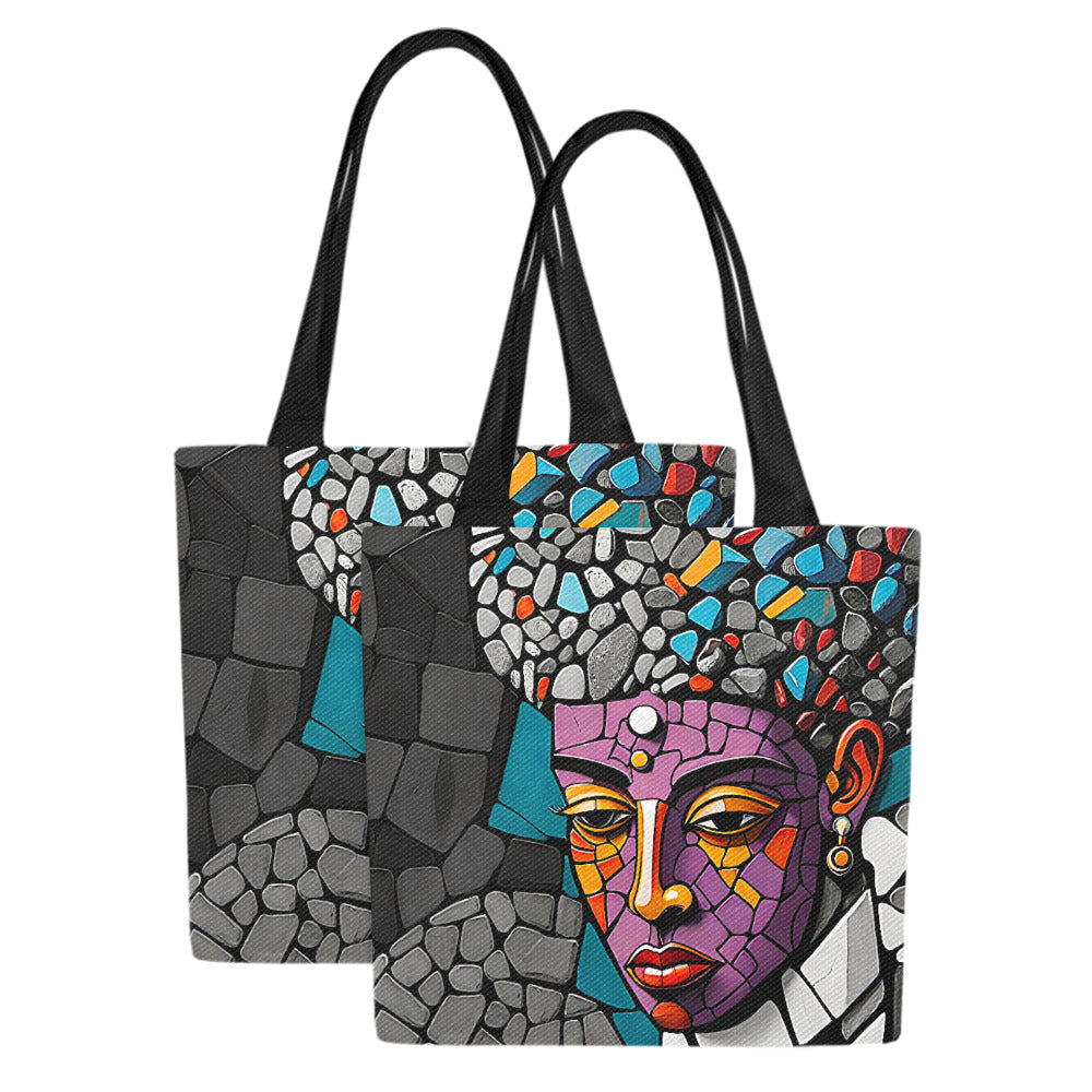 Gift Women's Canvas Tote Bag Okutakemi (Set of 2)