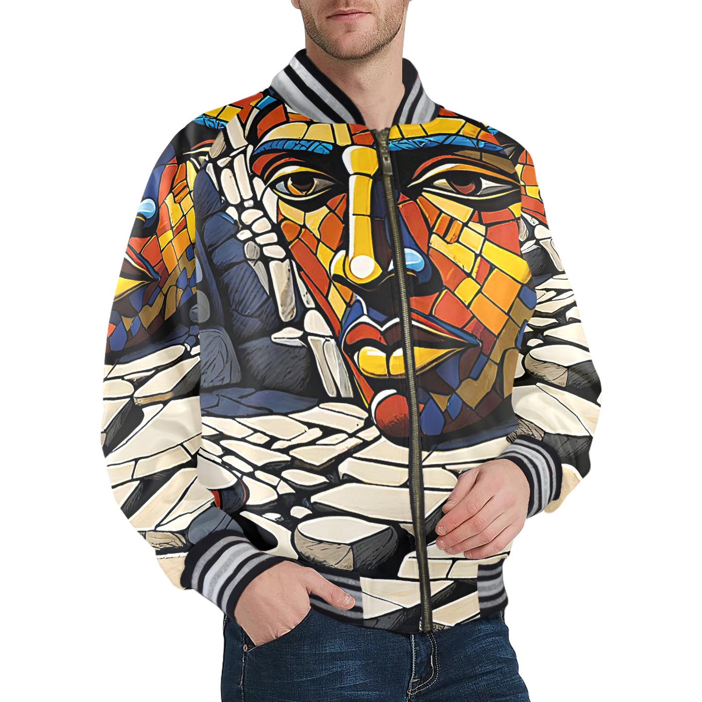 Gift Men's Bomber Jacket Oju Okuta aura