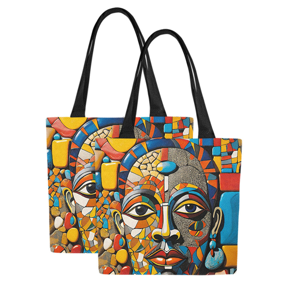 Gift Men and Women's Canvas Tote Bag Okutadowo (Set of 2)