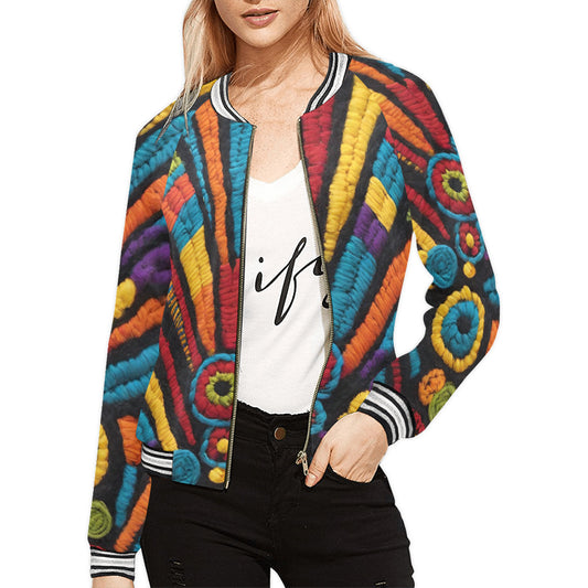 Gift Women's Horizontal Stripes Jacket Tono