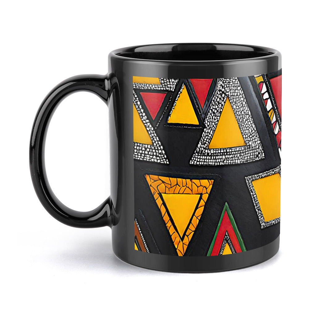 Gift Men and Women's Black Mug Iseju