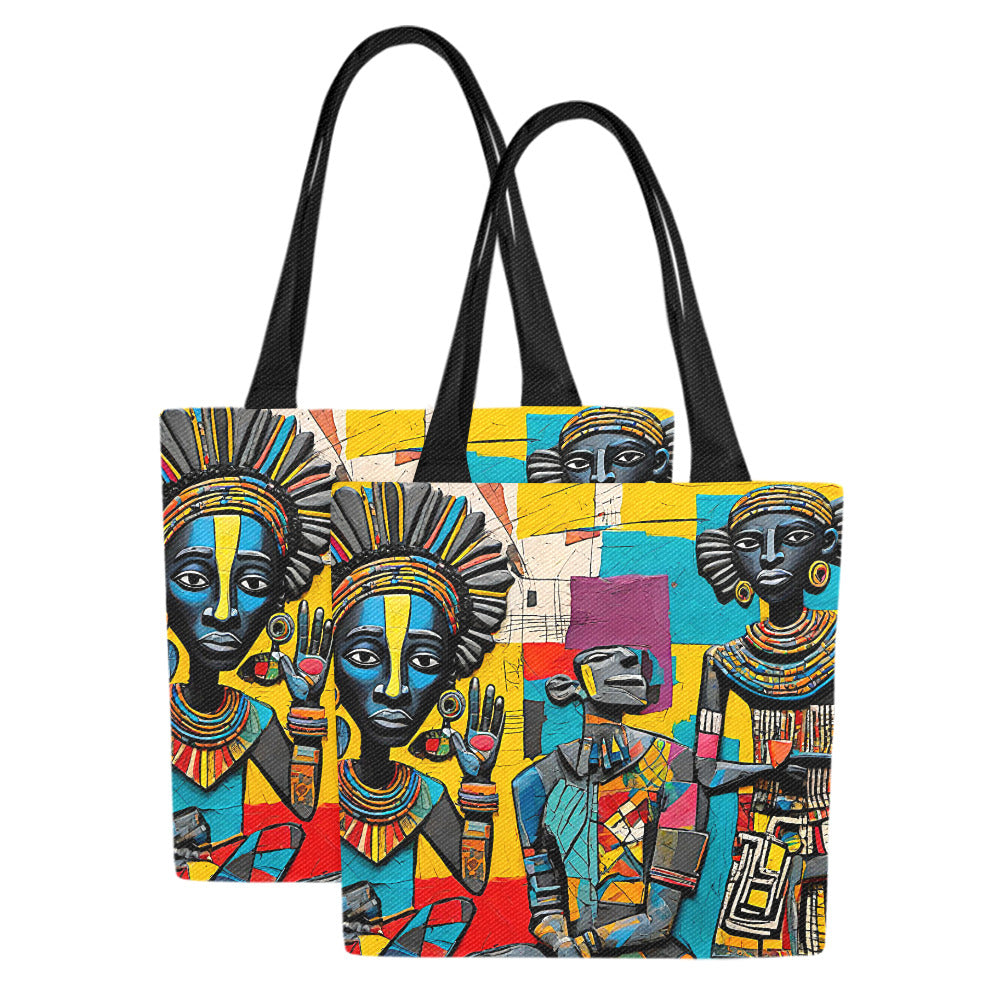 Canvas Tote Bag Itage (Set of 2)