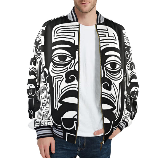 Gift Men's Striped Bomber Jacket Eyin