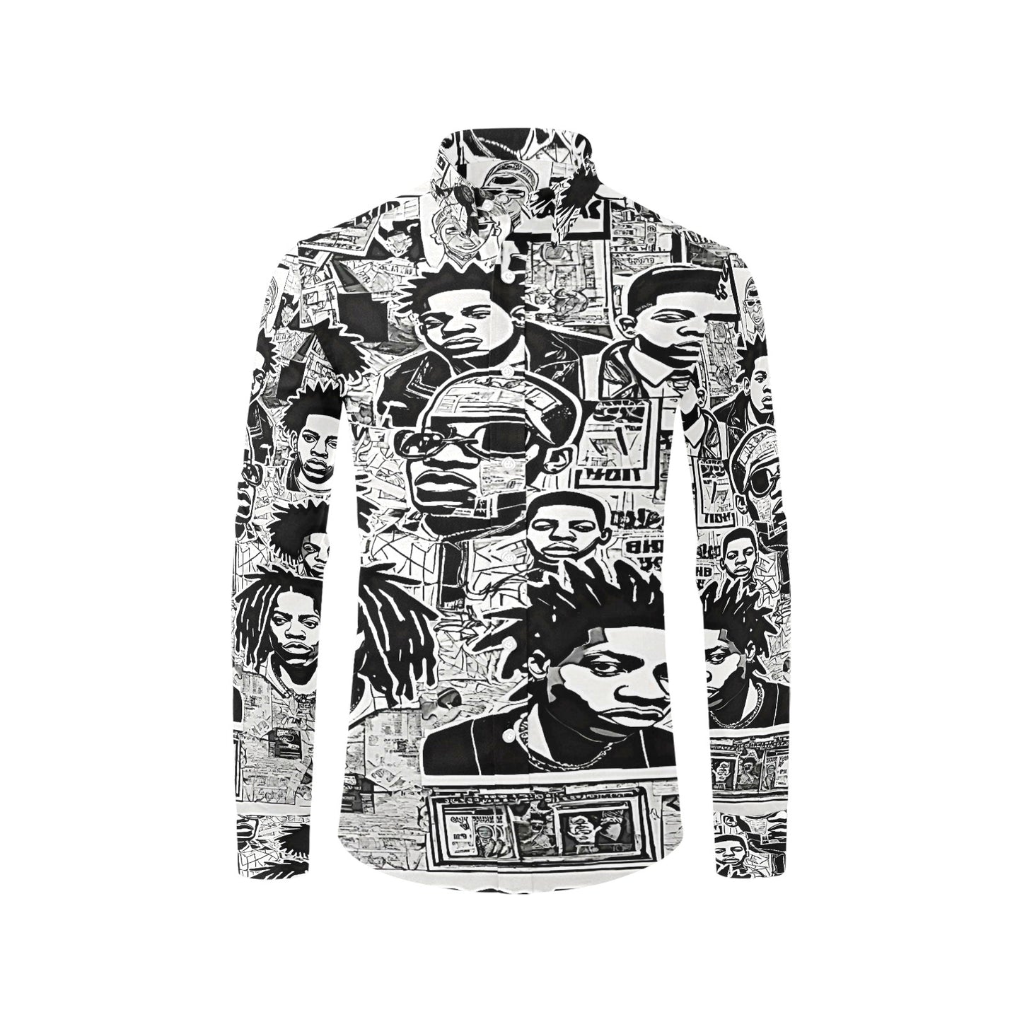 Men's All Over Print Long Sleeve Shirt Ero