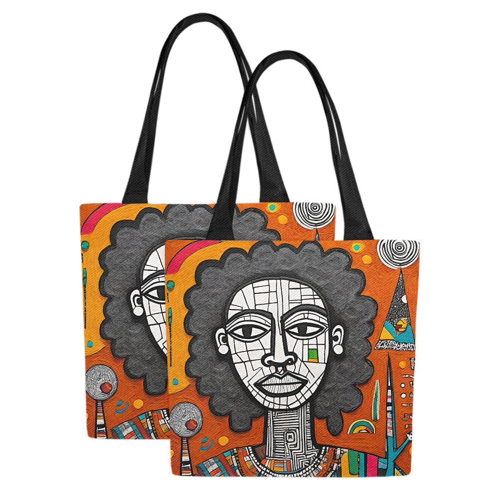 Gift women's Canvas Tote Bag Arewa Kogi (Set of 2)