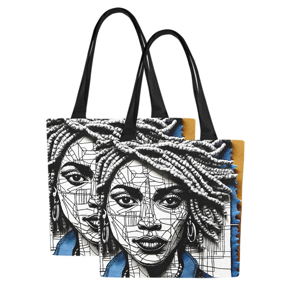 Canvas Tote Bag Ironi (Set of 2)