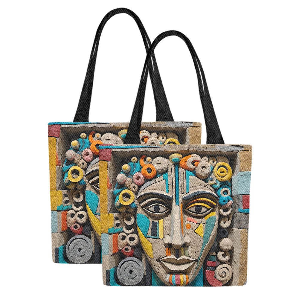 Gift Men and Women's Canvas Tote Bag Okutayi (Set of 2)