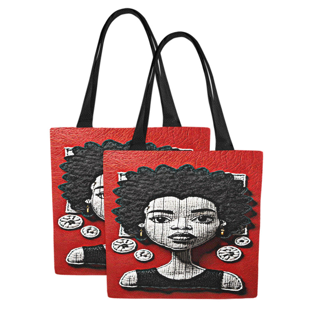 Canvas Tote Bag Mawomi (Set of 2)