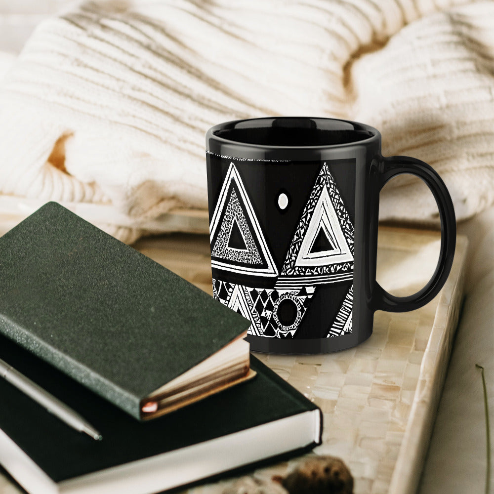 Gift Men and Women's Black Mug Tuntun