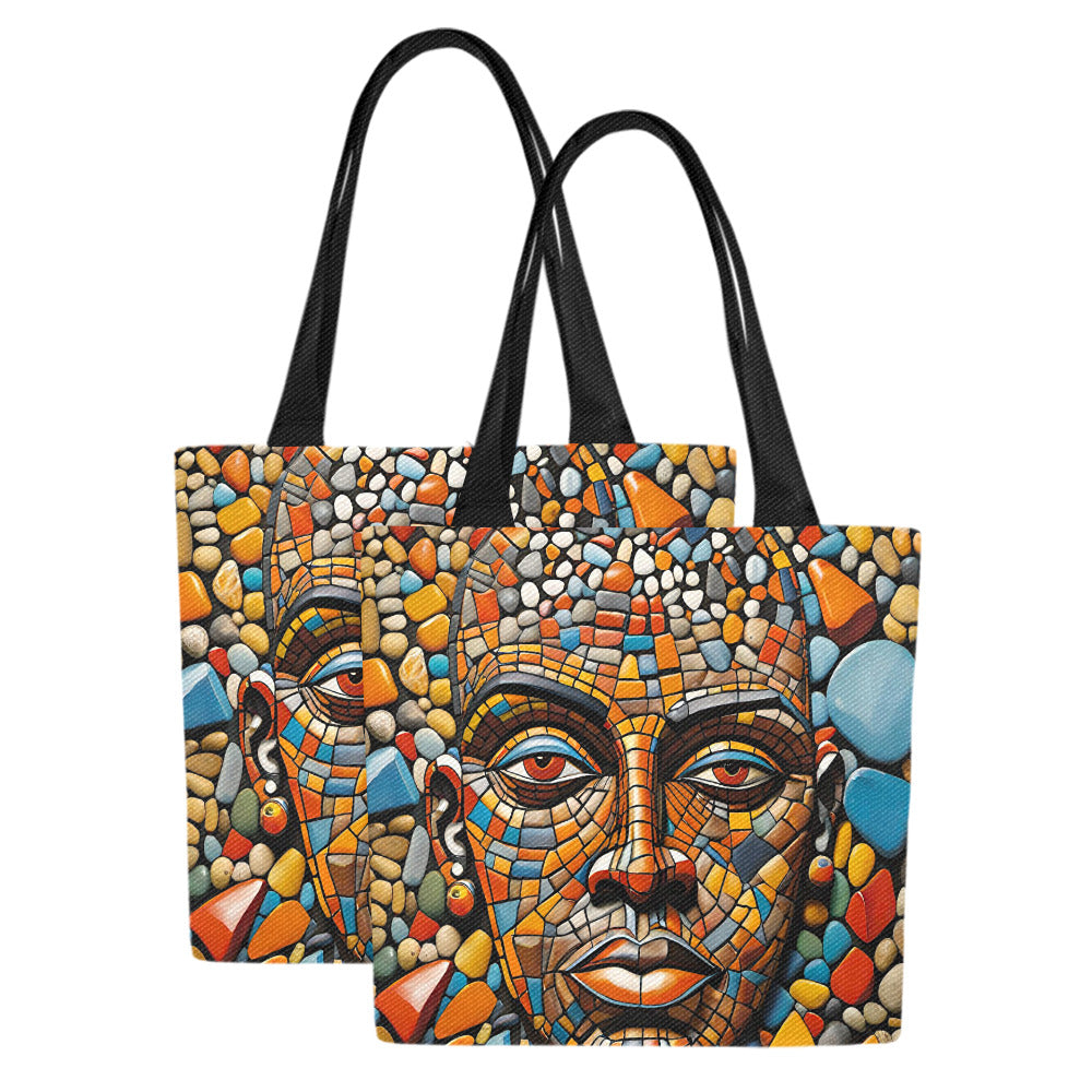 Gift Men and Women's Canvas Tote Bag Okutadola (Set of 2)