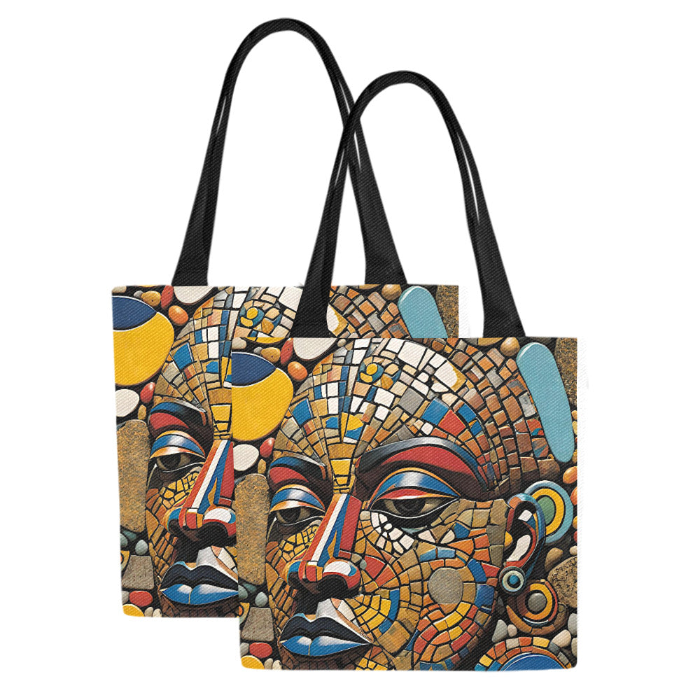 Gift Men and Women's Canvas Tote Bag Okutayemi (Set of 2)