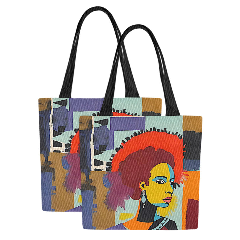 Canvas Tote Bag Aponbepore (Set of 2)