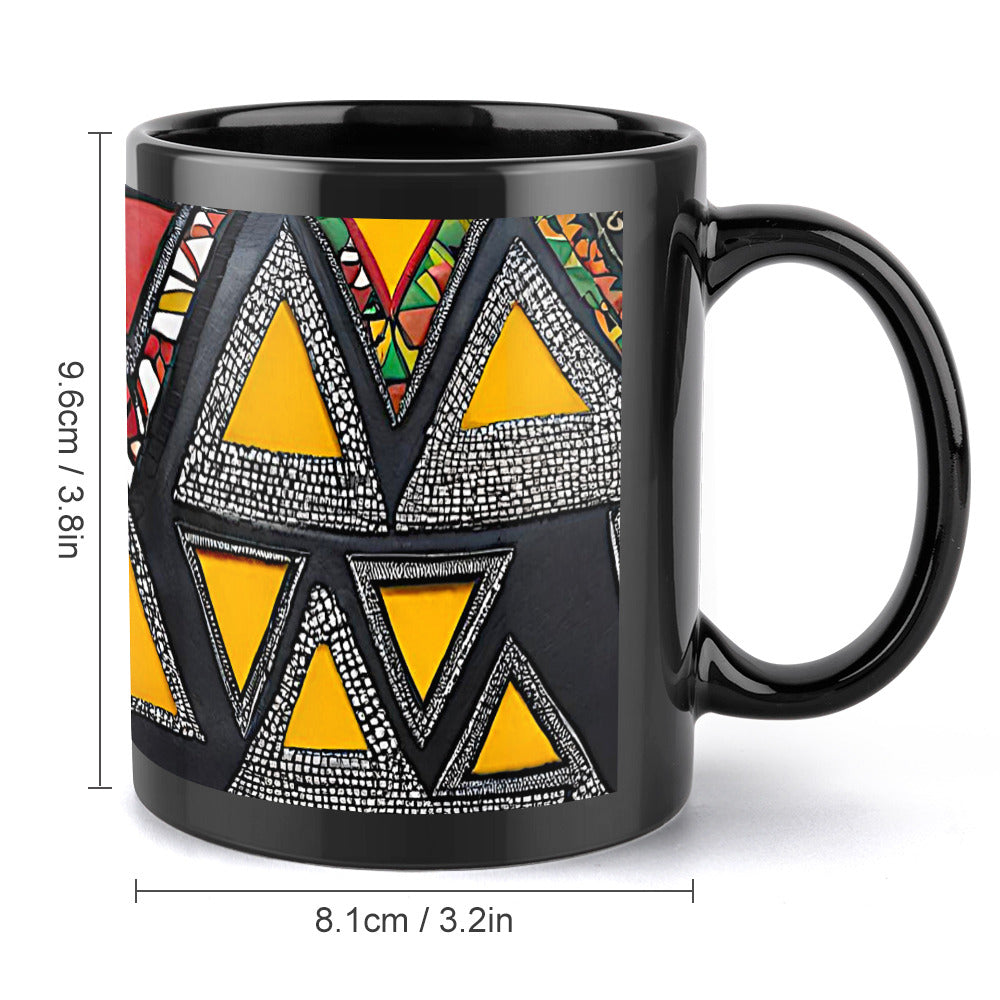 Gift Men and Women's Black Mug Iseju