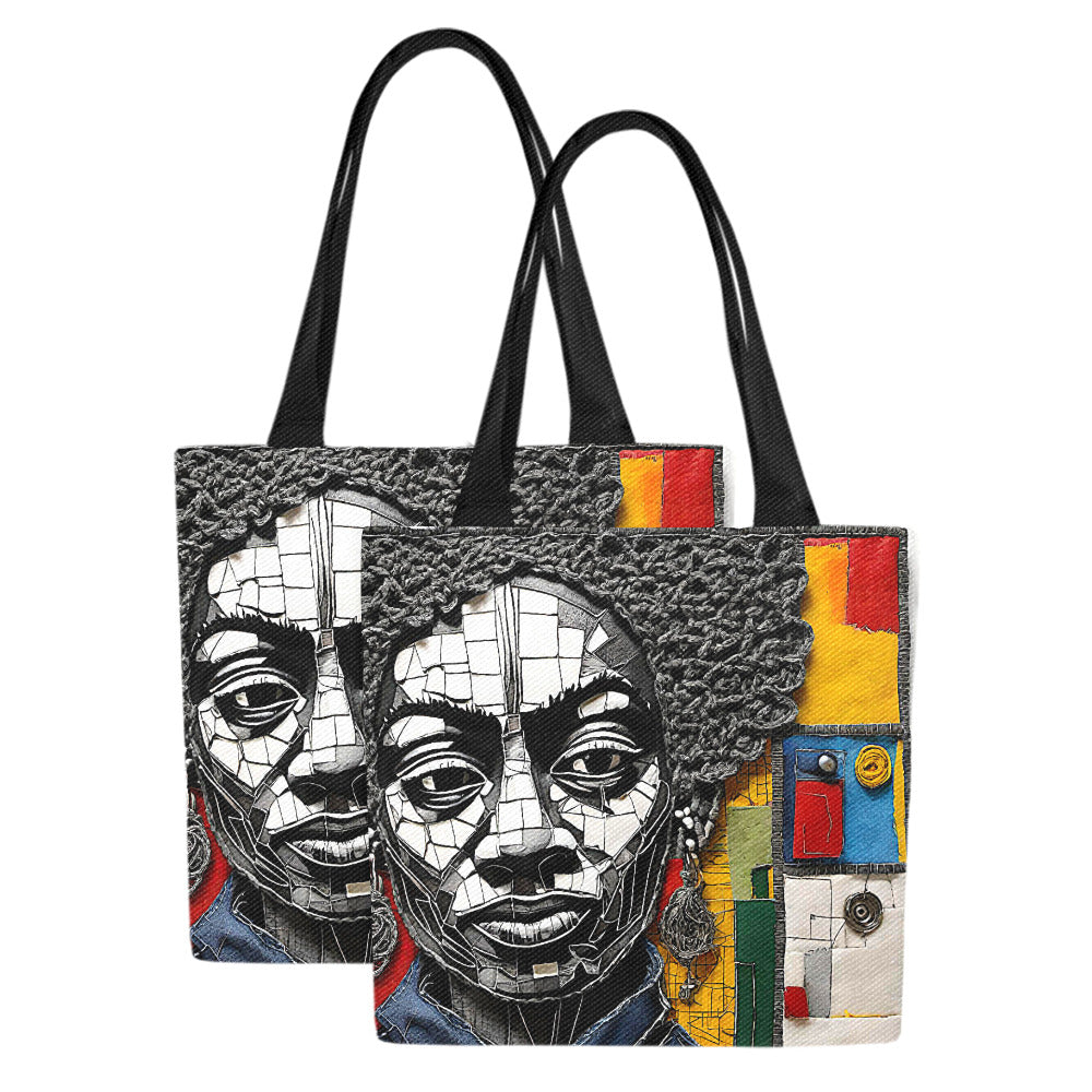 Canvas Tote Bag Monwoe (Set of 2)