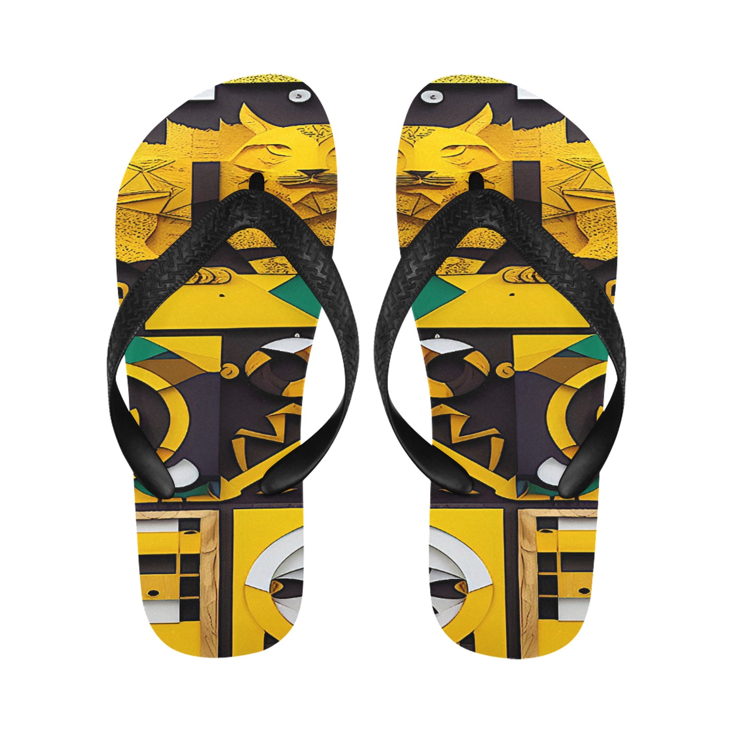 Gift Flip Flops (For both Men and Women) Lion Hiding